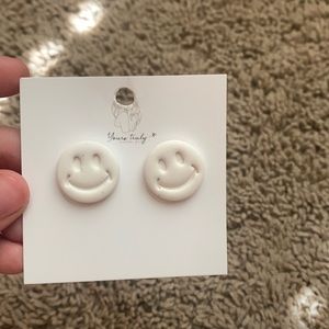 smiley face earrings!